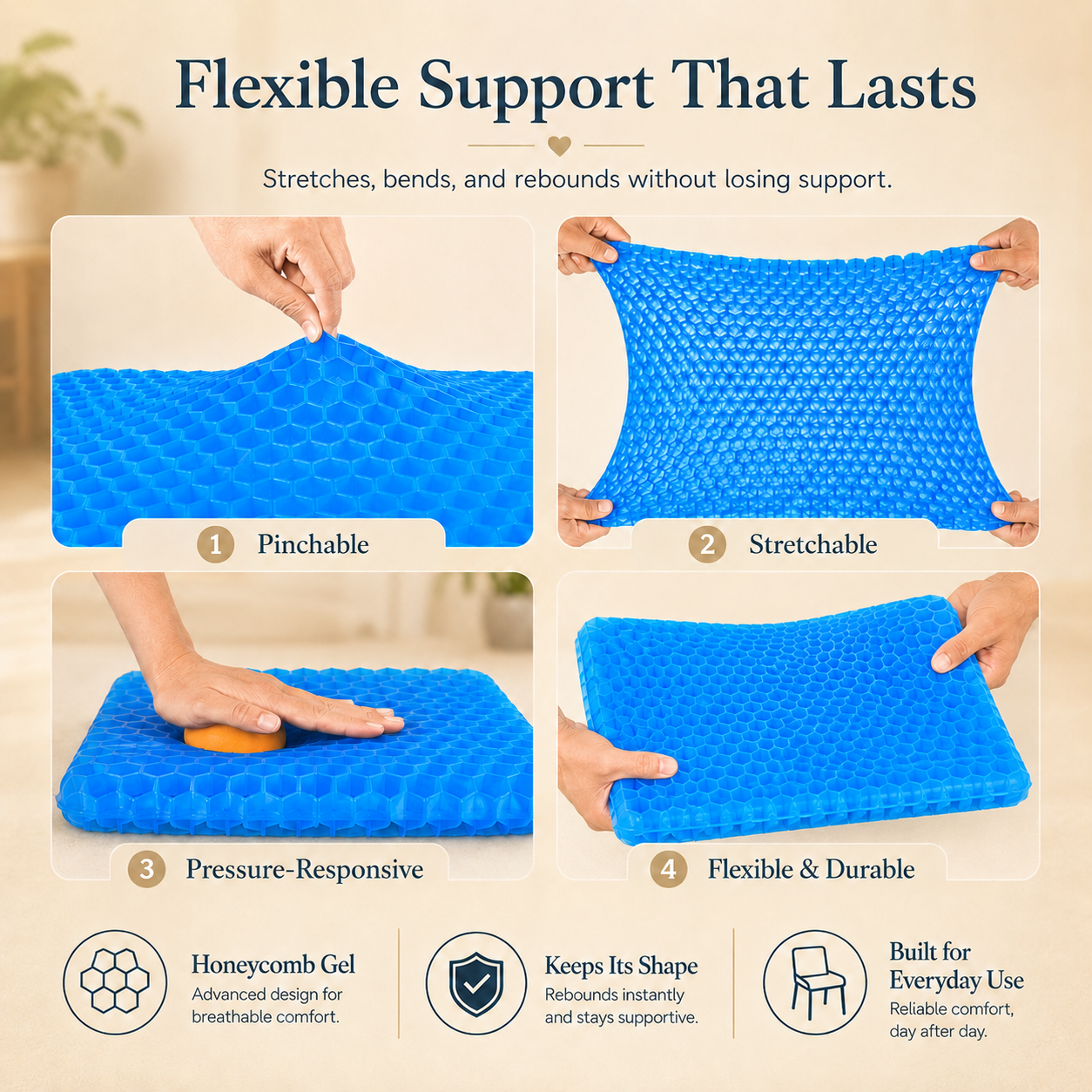 ComfortCore Gel Seat Cushion